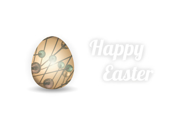 best single 3d romantic gold easter egg