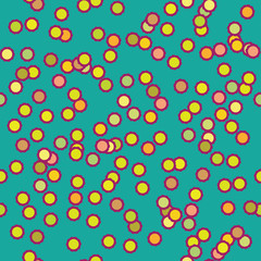 Beautiful spring background seamless pattern  flower chamomile.