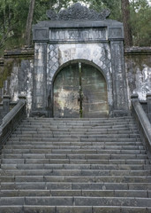 Fototapeta na wymiar Gate to the Tomb of the Emperor Minh Mang Vietnam