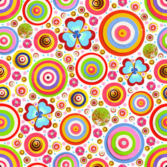 Fashionable modern seamless wallpaper or textile with collection