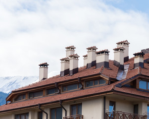 gable house with a roof