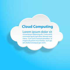 Cloud computing technology abstract scheme eps10 vector illustration