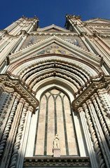 Cathedral of Orvieto in Umbria in Italy.