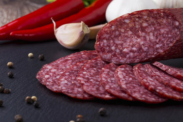 sausage and vegetables