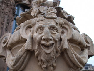 Fratze am Dresdner Zwinger