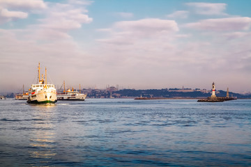  Istanbul.View of the Bosphorus from the Asian side.