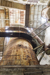 abandoned metallurgical factory waiting for a demolition
