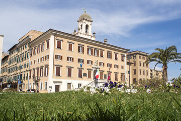 Fototapeta na wymiar Livorno,il municipio o comune vecchio.