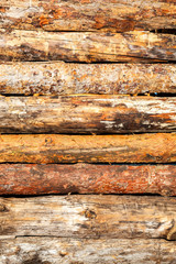 Old rough wooden boards with cracks as background