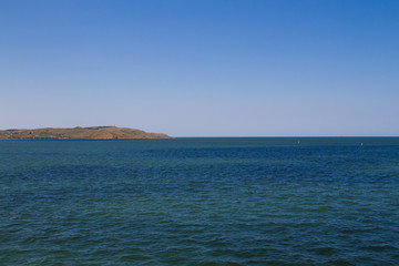 Naklejka premium Seascape. Lighthouse