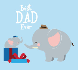 Happy fathers day icon design 