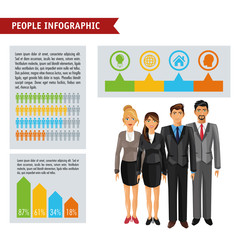 People infographic design