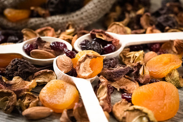 nuts and dried fruit