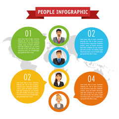 People infographic design