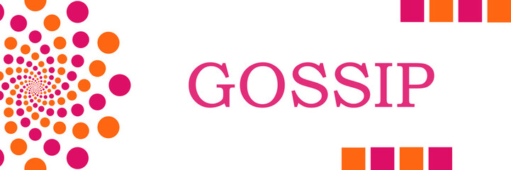 Gossip Pink Orange Dots Horizontal 