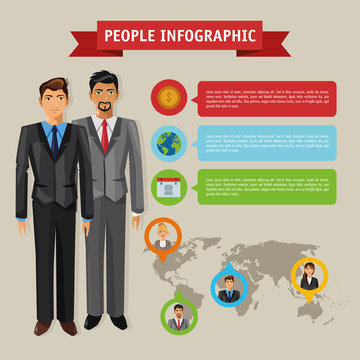 business People infographic design