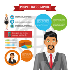 People infographic design