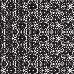 black and white ethnic seamless pattern