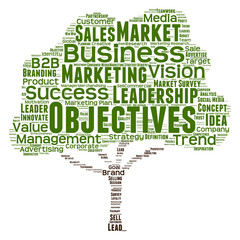 Conceptual business leadership word cloud