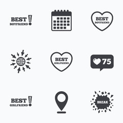 Best boyfriend and girlfriend icons.