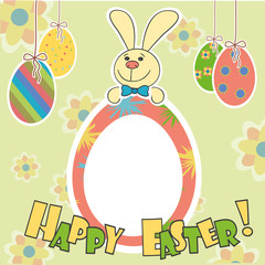 Happy Easter greeting card