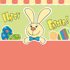 Happy Easter greeting card