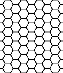 Vector modern seamless geometry pattern hexagon, black and white honeycomb abstract geometric background, subtle pillow print, monochrome retro texture, hipster fashion design