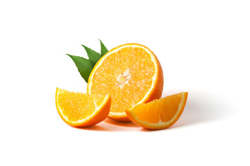 Beautiful orange fruit isolated on white