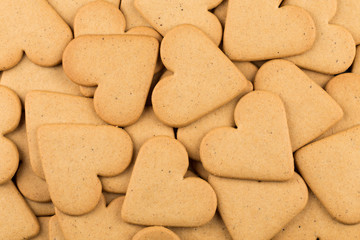 Gingerbread hearts cookies