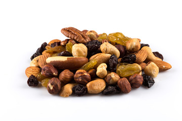 Mix nuts and dry fruits