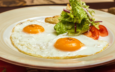 English breakfast - fried eggs