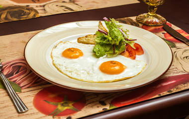 English breakfast - fried eggs