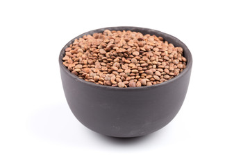 Lentils Isolated on White Background