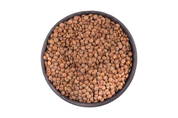 Lentils Isolated on White Background