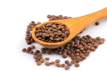 Obraz premium Lentils Isolated on White Background