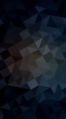 Multicolor dark blue, yellow, orange polygonal design illustrati
