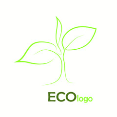 verification Eco logo, design template elements