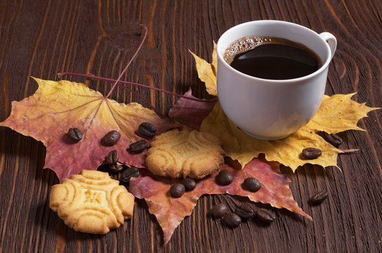 Coffee and shortbread cookies