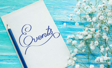 Events Inspirational quote women's hand lettering for posters writing notebook note turquoise...