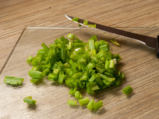 cutting Board with onions