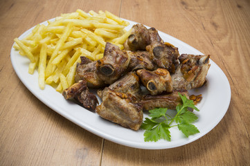 Costillas al ajillo
