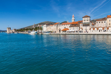 Fototapeta na wymiar Seafront Promenade And Fortress - Trogir, Croatia