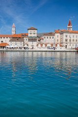 Fototapeta na wymiar Seafront And Church Towers - Trogir, Croatia