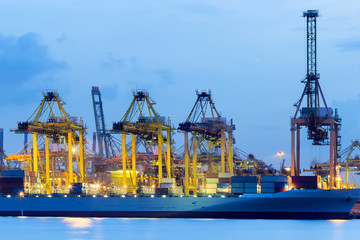 Container Shipyard at Port of Singapore