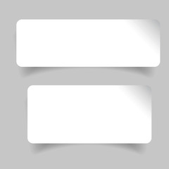 Obraz premium Empty label stickers set