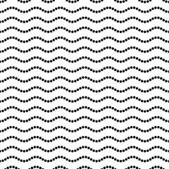 Seamless dotted wavy line pattern