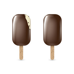 Realistic illustration of ice cream