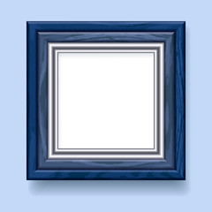 Realistic wooden frame.Vector illustration.