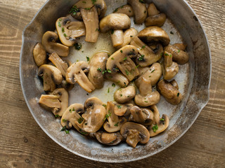 ustic sauteed mushrooms