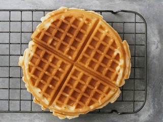 rustic plain waffle